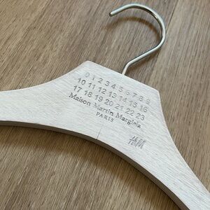 Maison Martin Margiela rare collab Engraved Wooden Hanger